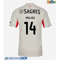 Maglie da calcio Benfica Vangelis Pavlidis #14 Seconda Maglia 2025-26 Manica Corta